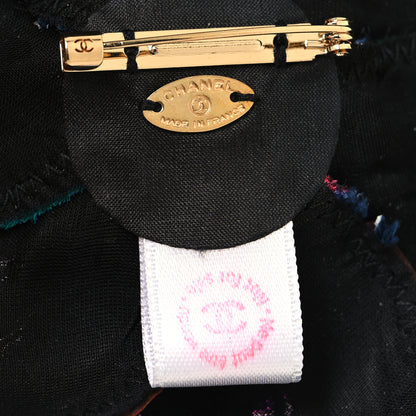 Chanel Patchwork Vinyl Camellia Pin Brooch Multicolor 3 of 3