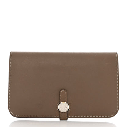 Hermes Swift Dogon Duo Wallet Etoupe 3 of 13