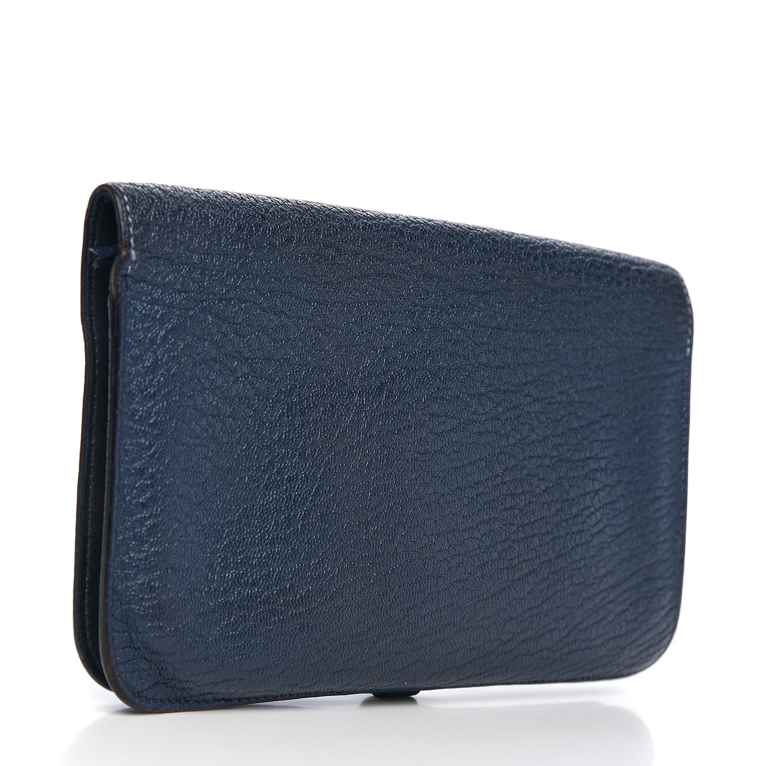 Hermes Chevre Mysore Dogon Duo Wallet Bleu De Prusse 2 of 10