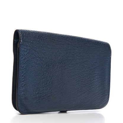 Hermes Chevre Mysore Dogon Duo Wallet Bleu De Prusse 2 of 10