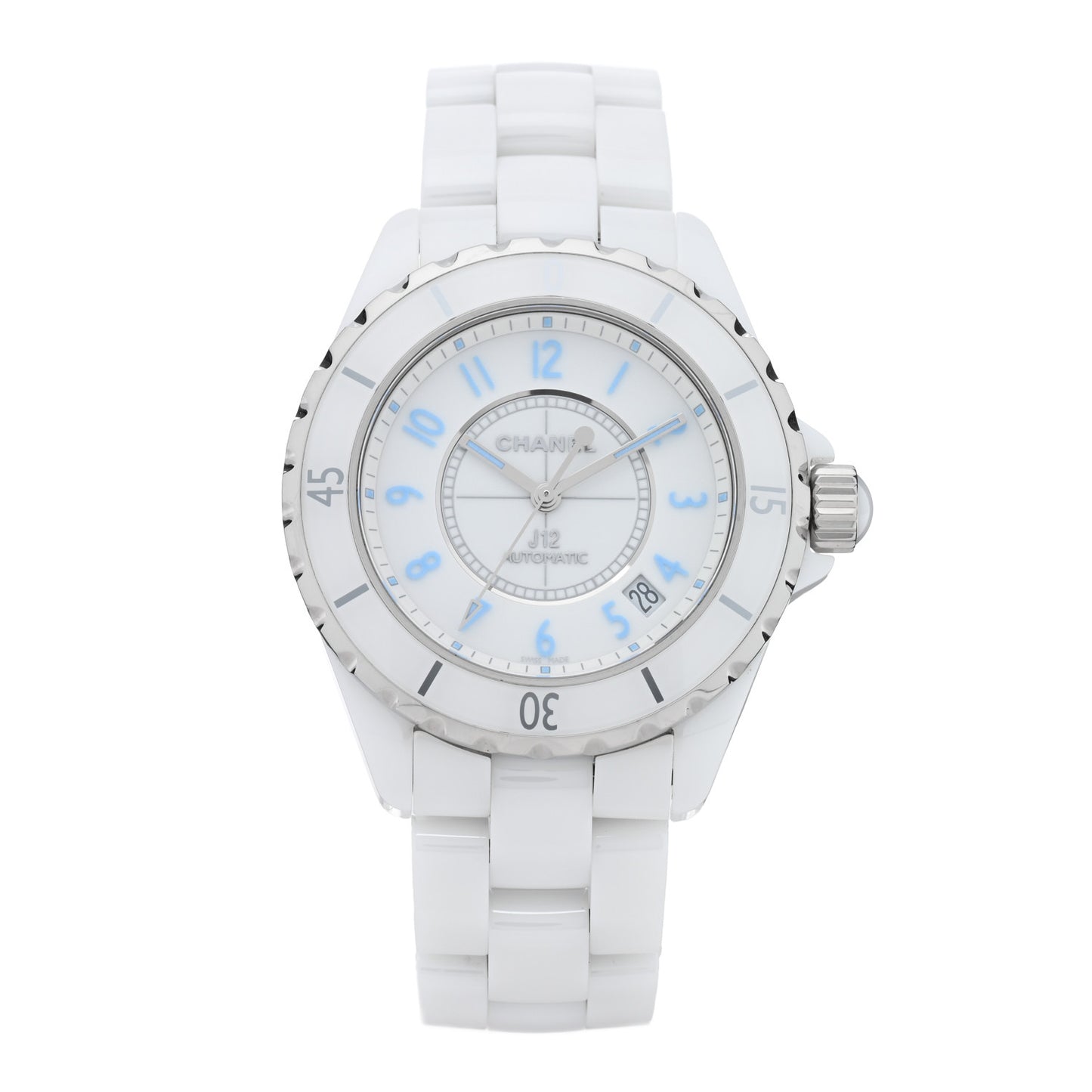 Stainless Steel Ceramic 38mm J12 Automatic Watch Blue