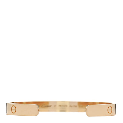 Cartier 18K Yellow Gold LOVE Cuff Bracelet 17 2 of 4