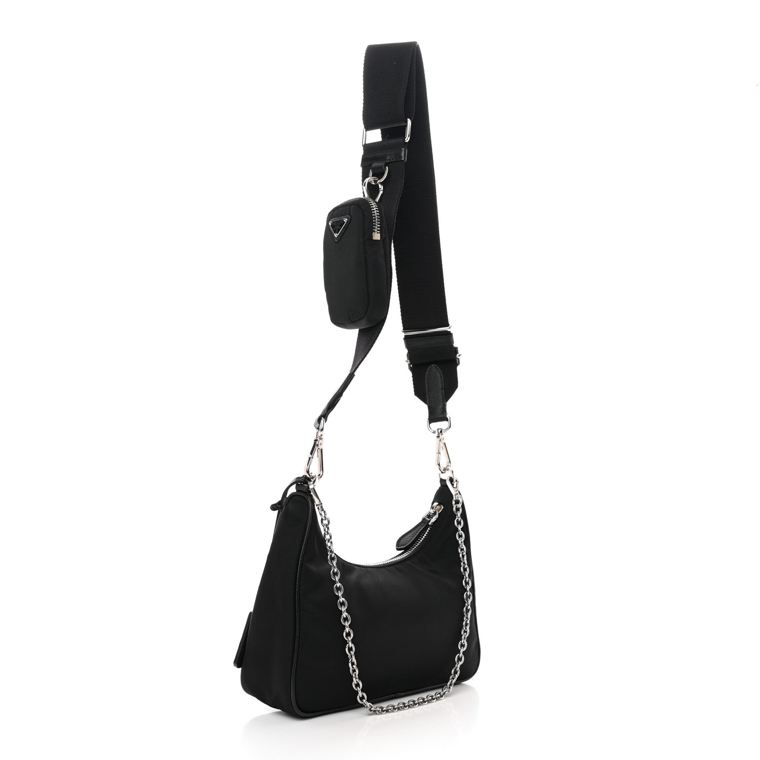 Prada Nylon Re-Edition 2005 Shoulder Bag Black 2 of 15