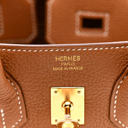 Hermes Togo Birkin 25 Gold 6 of 10