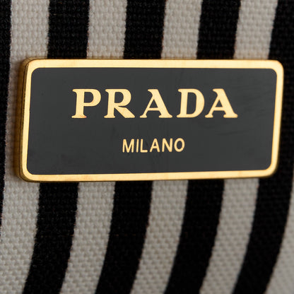 Prada Canapa Logo Tote Black 9 of 17