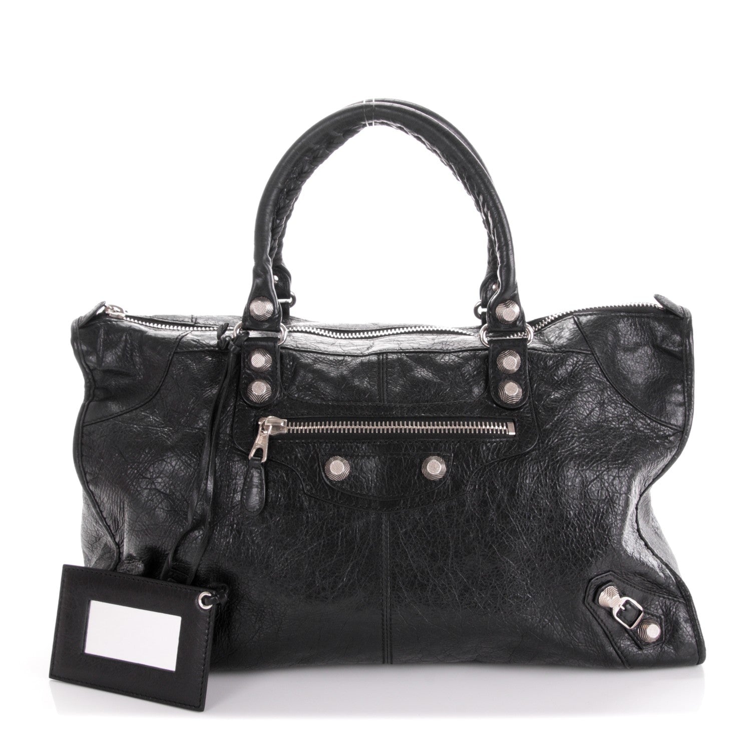 Balenciaga Agneau Giant 12 Silver Hardware Work Black 1 of 7