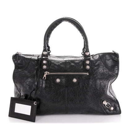Balenciaga Agneau Giant 12 Silver Hardware Work Black 1 of 7