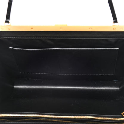Celine Patina Box Calfskin Medium Clasp Bag Black 5 of 16