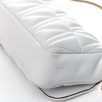 Versace Nappa Quilted Virtus Evening Bag White 12 of 15