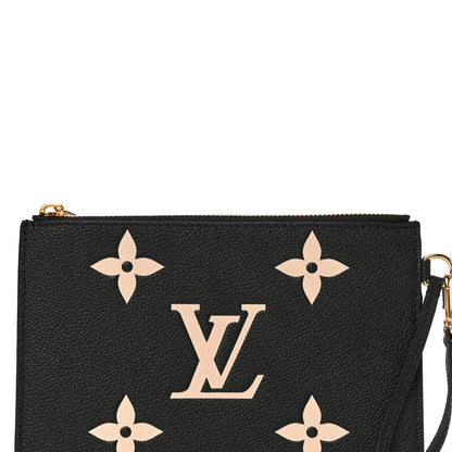 Louis Vuitton Empreinte Monogram Giant Neonoe MM Pochette Black Beige 8 of 10