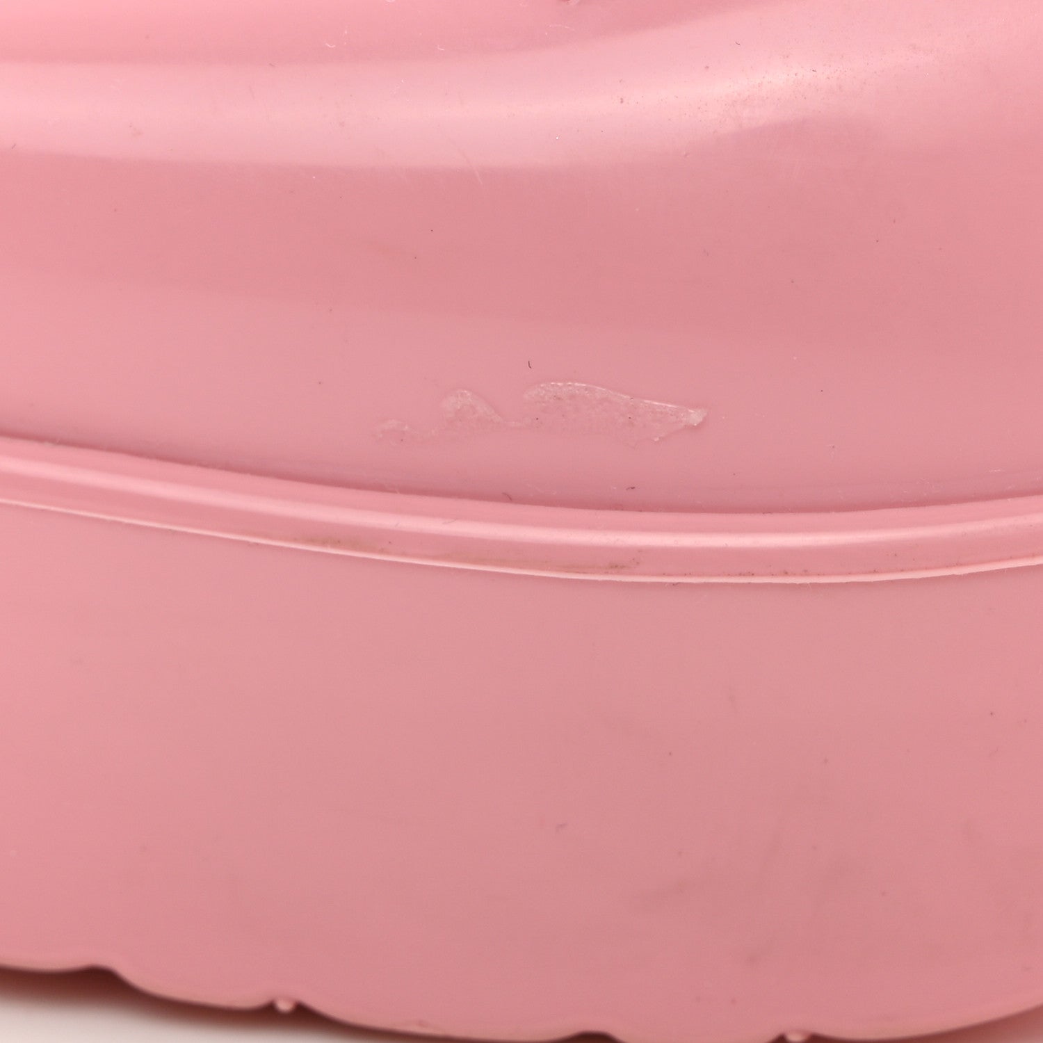 Gucci Rubber Gucci Logo Womens Platform 20/60mm Slide Sandals 35 Wild Rose 10 of 10