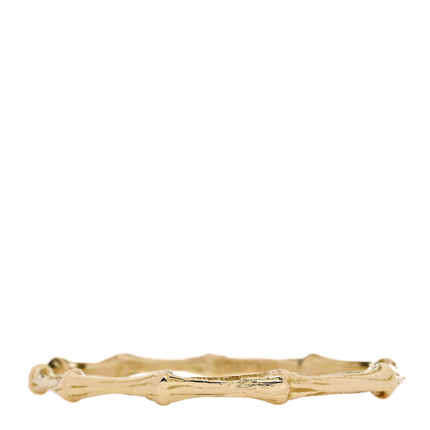 Tiffany 18K Yellow Gold Bamboo Bangle Bracelet 1 of 3