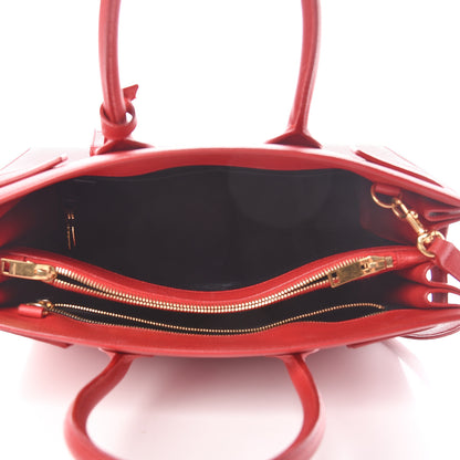 Saint Laurent Grained Calfskin Sac De Jour Lipstick Red 5 of 24