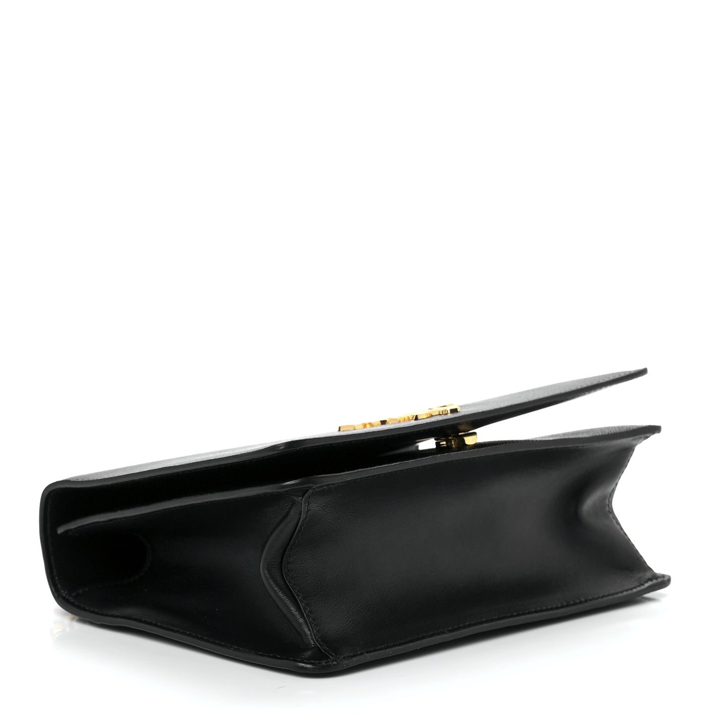 Saffiano Chain Shoulder Bag Black