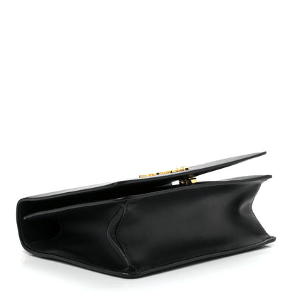 Prada Saffiano Chain Shoulder Bag Black 3 of 9