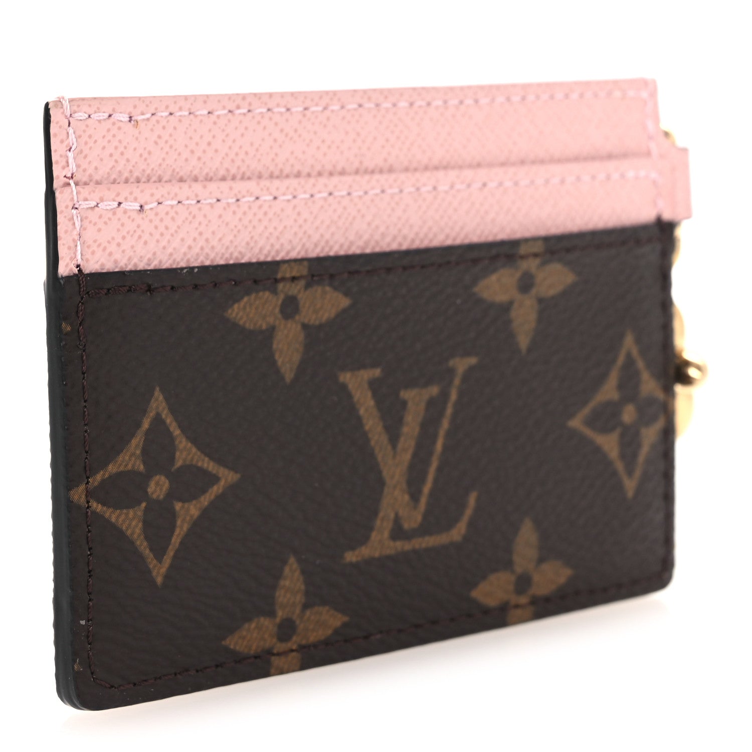 Louis Vuitton Monogram LV Charms Card Holder Rose Ballerine 3 of 7