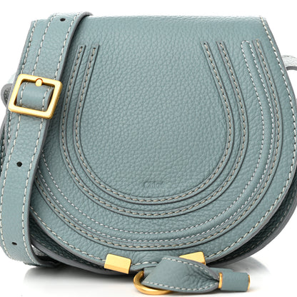 Chloe Grained Calfskin Small Marcie Saddle Bag Fresh Mint 8 of 11