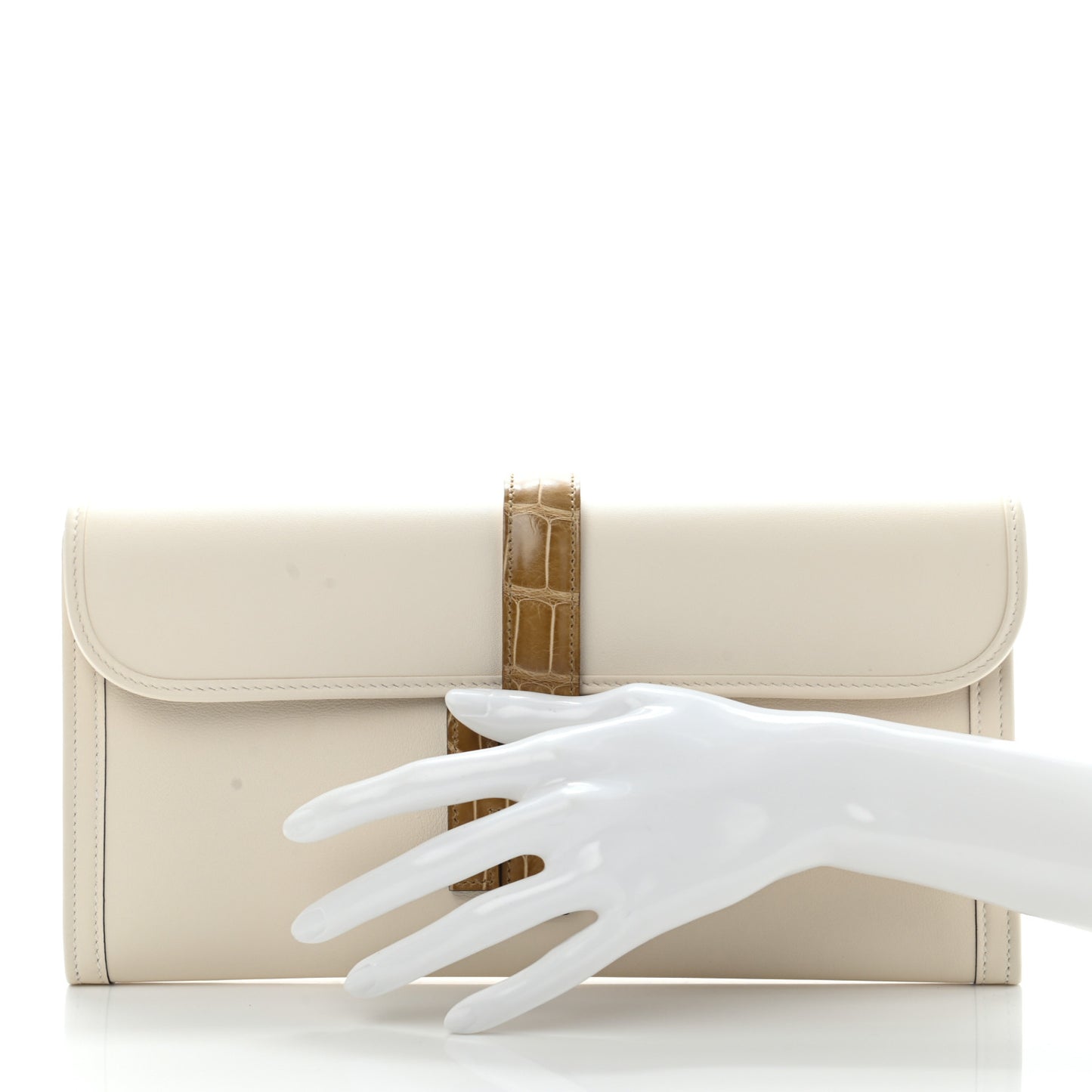 Swift Matte Alligator Jige Elan Touch 29 Clutch Nata Sable