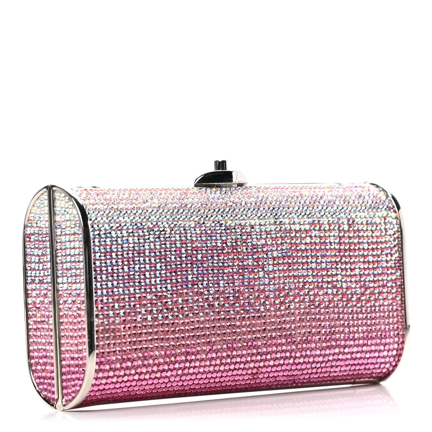 Swarovski Crystal Minaudiere Clutch Pink
