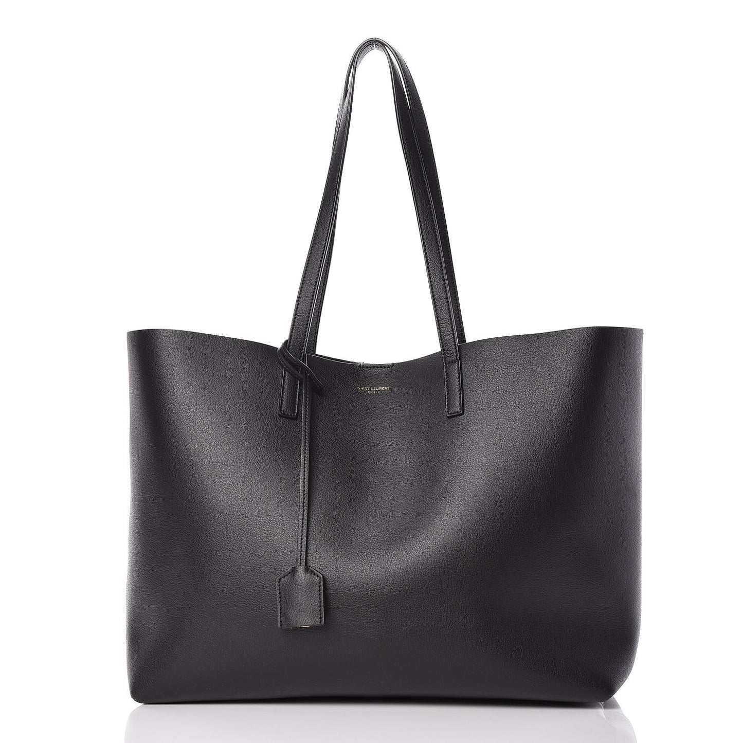 Calfskin Large Shopping Tote Black