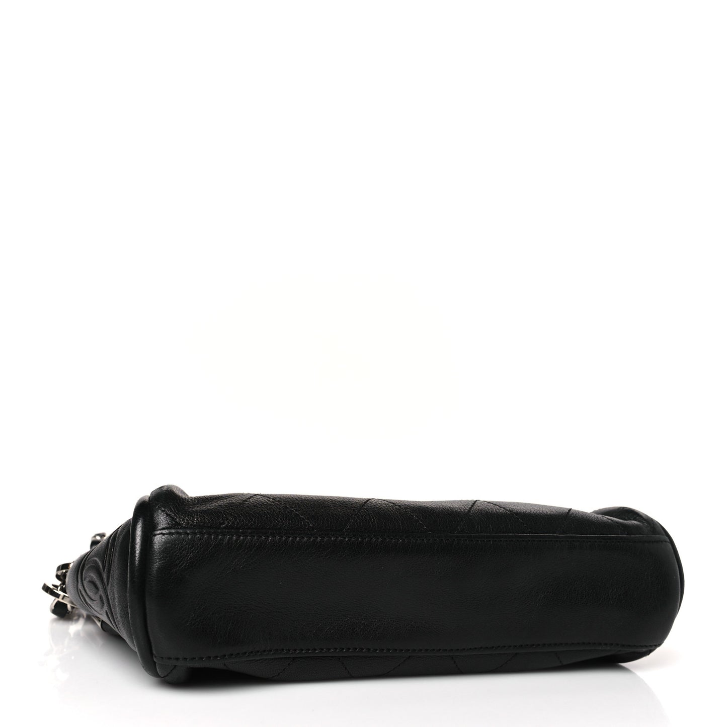 Lambskin Stitched Small Ultimate Soft Tote Black