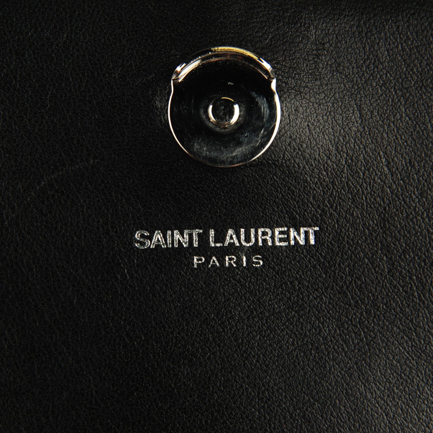 Saint Laurent Suede Crystal Studded Small Monogram Tassel Satchel Black 5 of 8