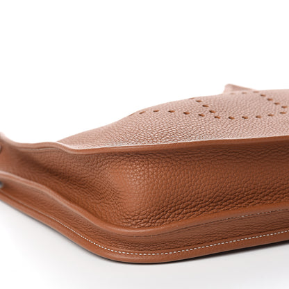 Hermes Taurillon Clemence Evelyne III PM Gold 7 of 10