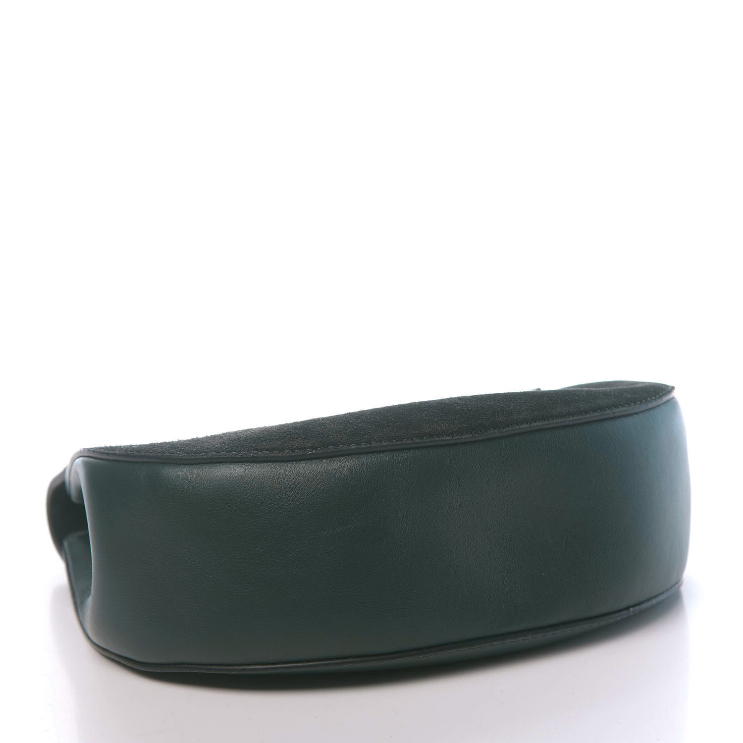 Chloe Suede Smooth Calfskin Drew Shoulder Bag Intense Green 3 of 11