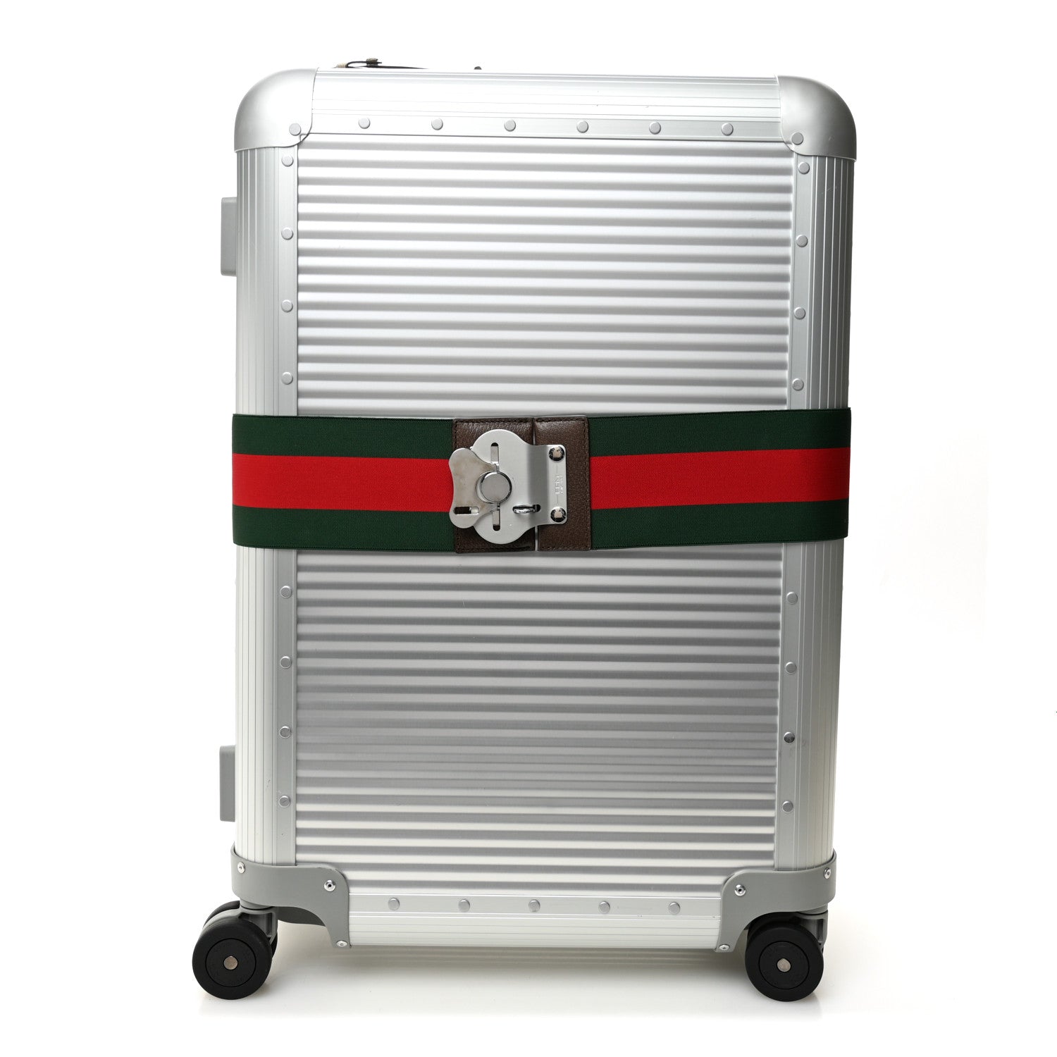 Gucci Aluminum Web Medium Porter Cabin Plus Trolley 2 of 15