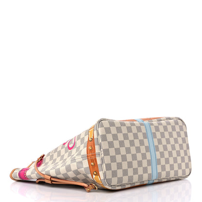 Louis Vuitton Damier Azur Summer Trunks Hawaii Neo Neverfull MM 3 of 12