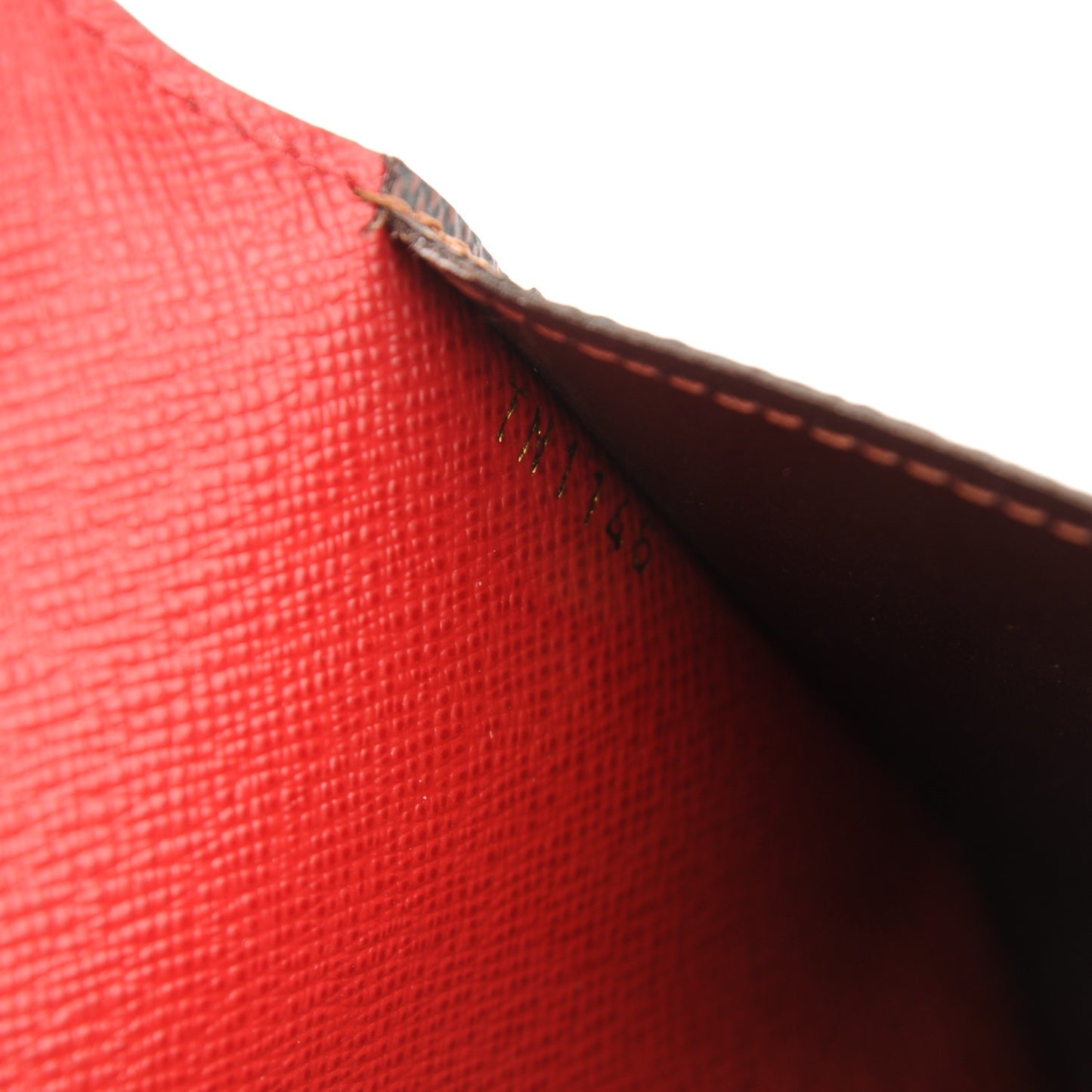 Damier Ebene Josephine Wallet Red