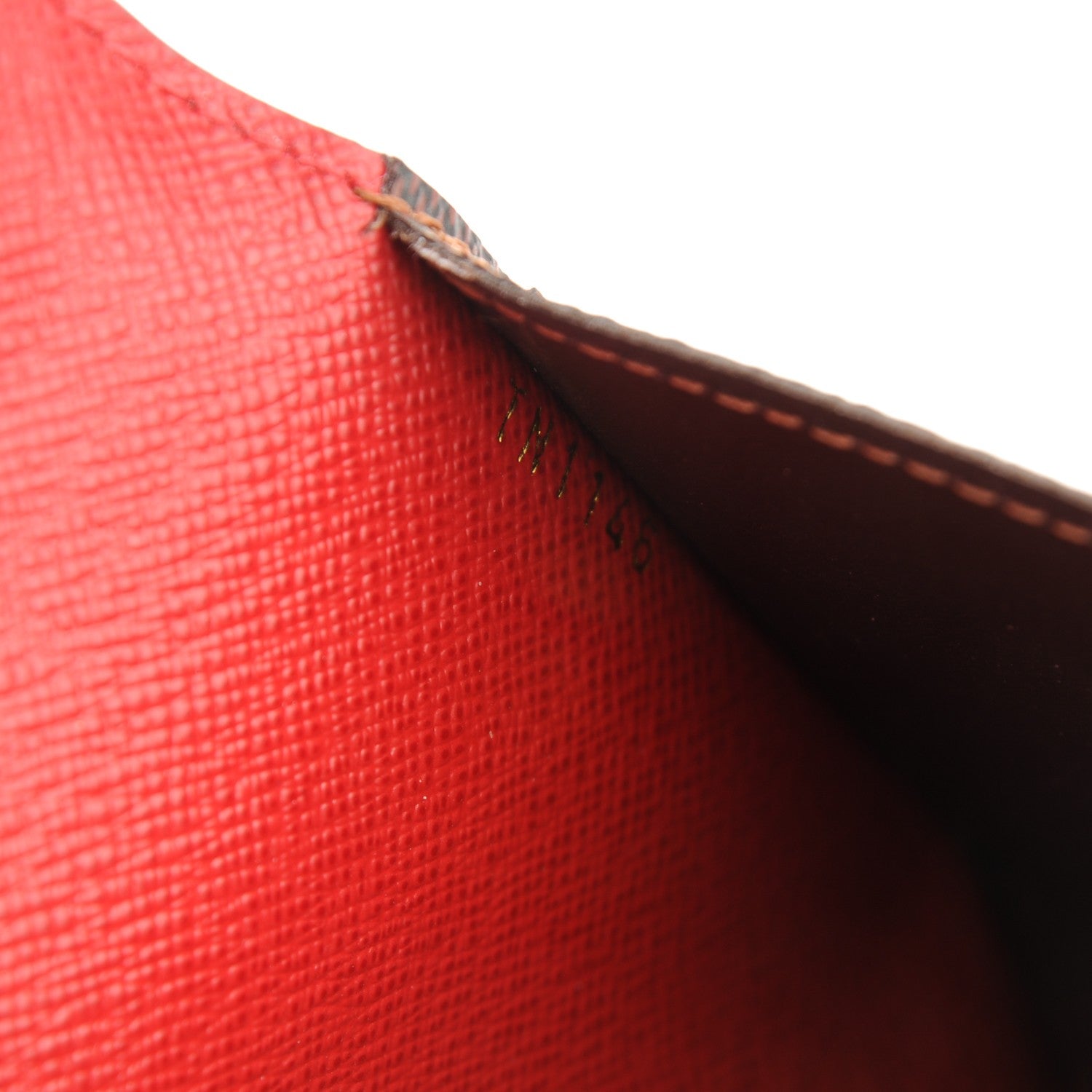 Louis Vuitton Damier Ebene Josephine Wallet Red 7 of 7