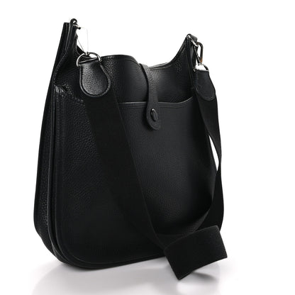 Hermes Taurillon Clemence Evelyne II PM Black 3 of 10
