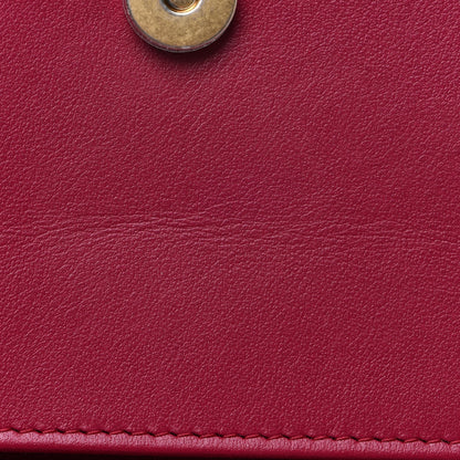 Chanel Velvet Quilted Camellia Velvet Flap Coin Purse With Chain Fuchsia 13 of 14