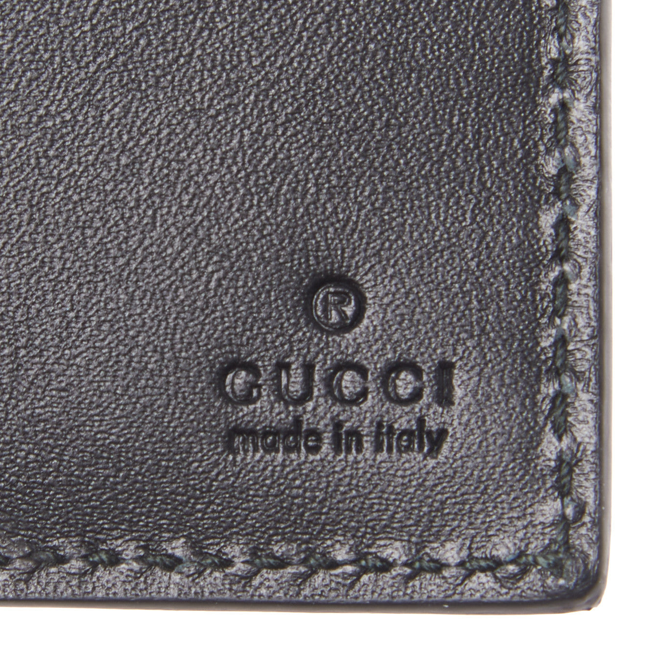 GG Supreme Monogram Caleido Compact Wallet Black