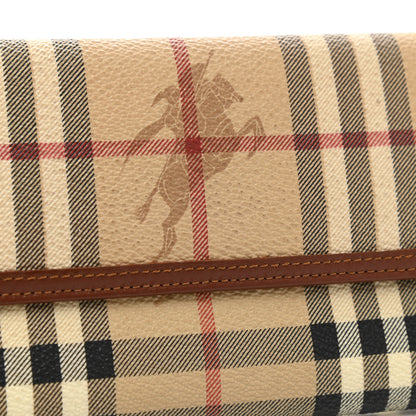 Burberry Haymarket Check Penrose Continental Wallet Tan 9 of 10