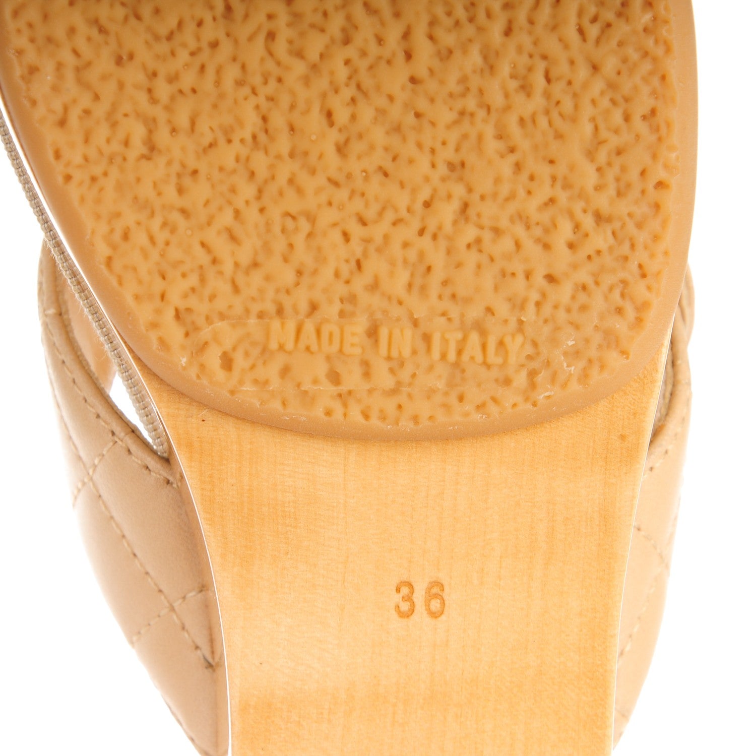 Chanel Lambskin Quilted CC Turnlock Sandals 36 Beige 6 of 8
