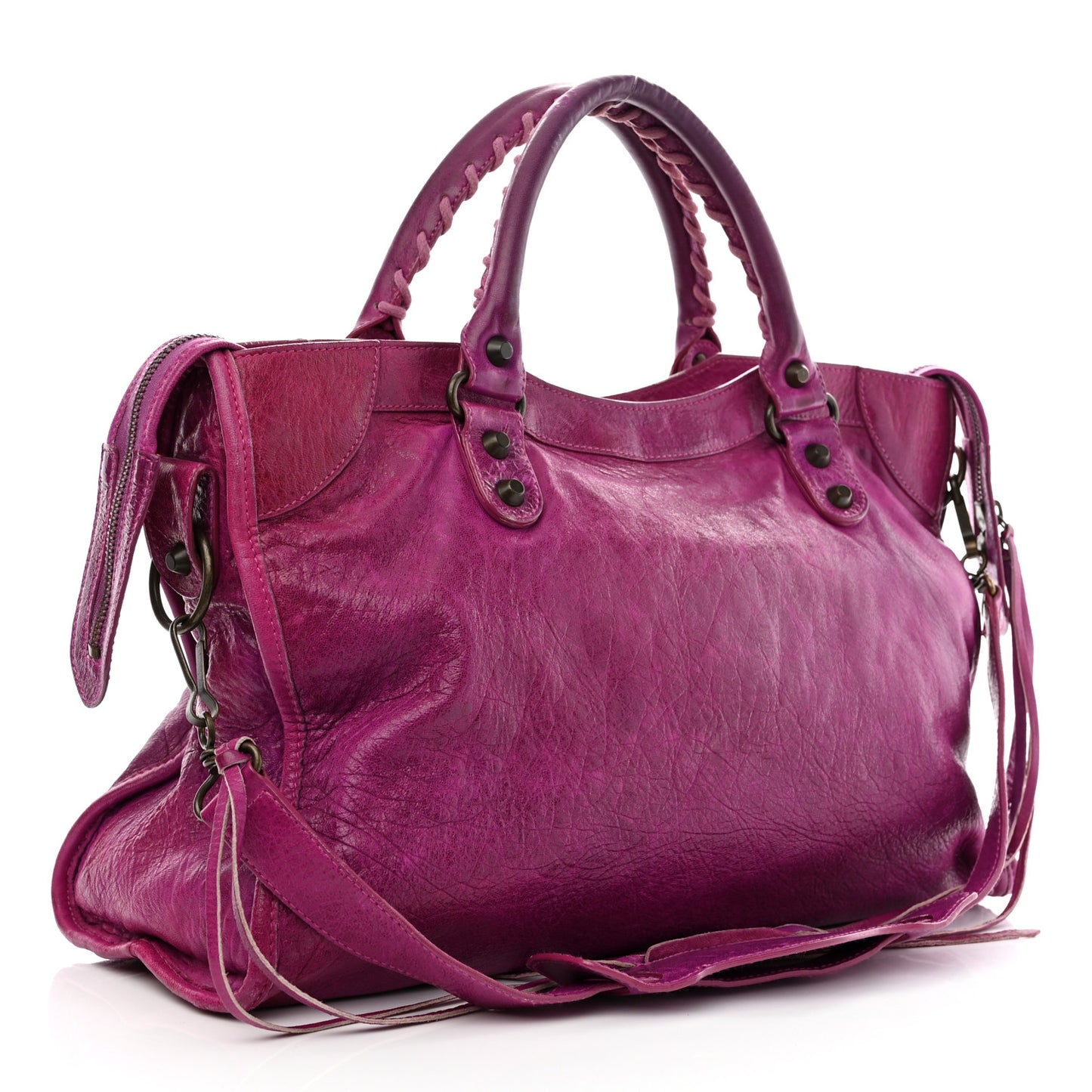 BALENCIAGA Agneau Classic Hardware City Magenta