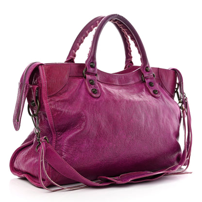 Louis Vuitton BALENCIAGA Agneau Classic Hardware City Magenta 3 of 14
