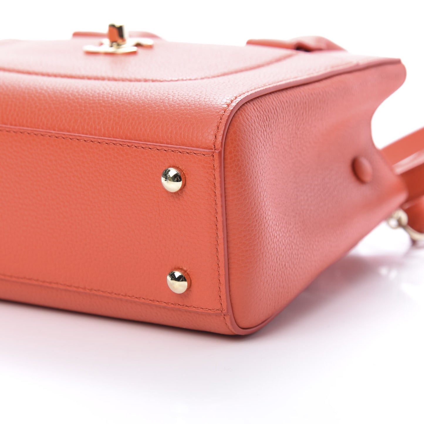 Grained Calfskin Mini Neo Executive Shopper Tote Red