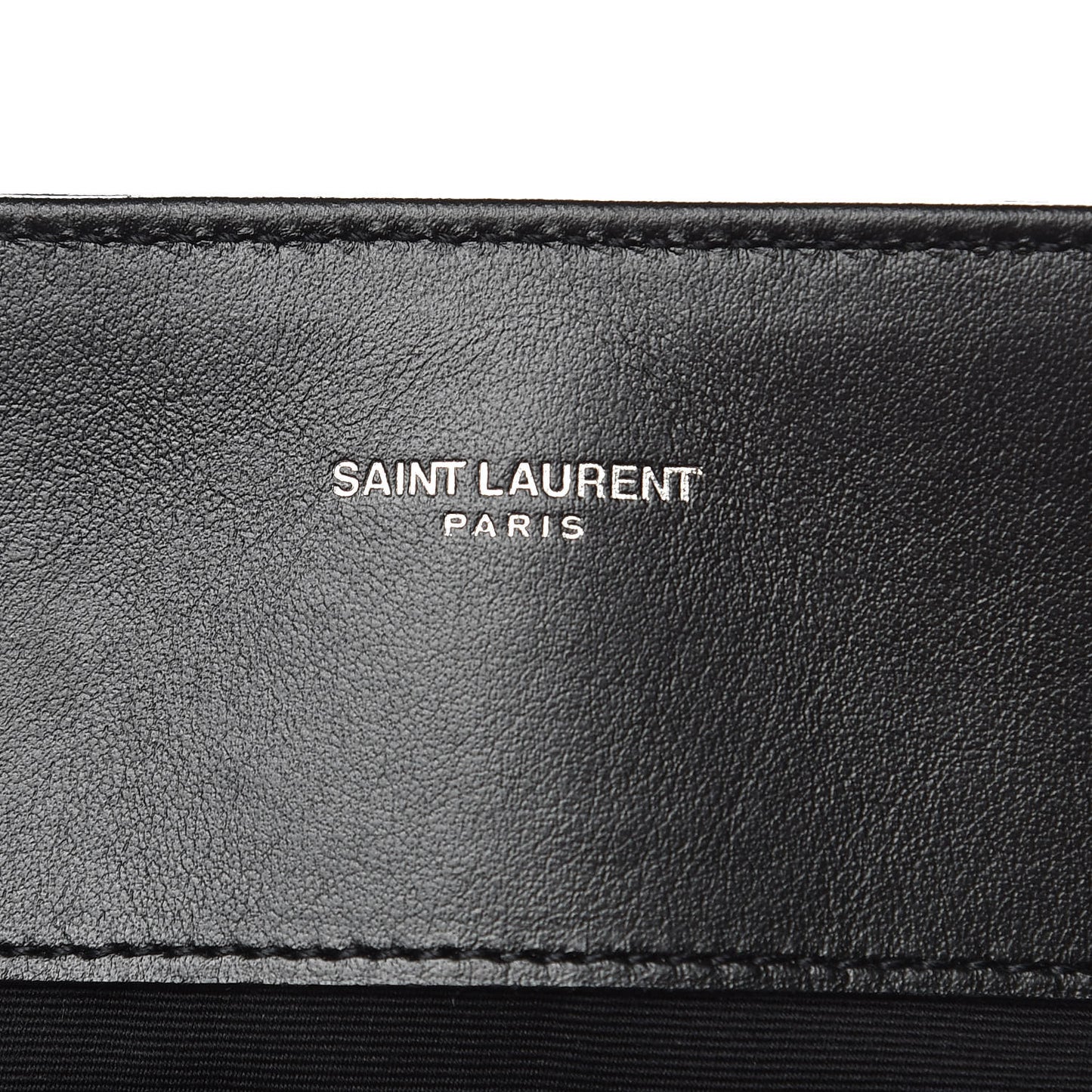 Calfskin Y Quilted Monogram Large Loulou Shopper Black