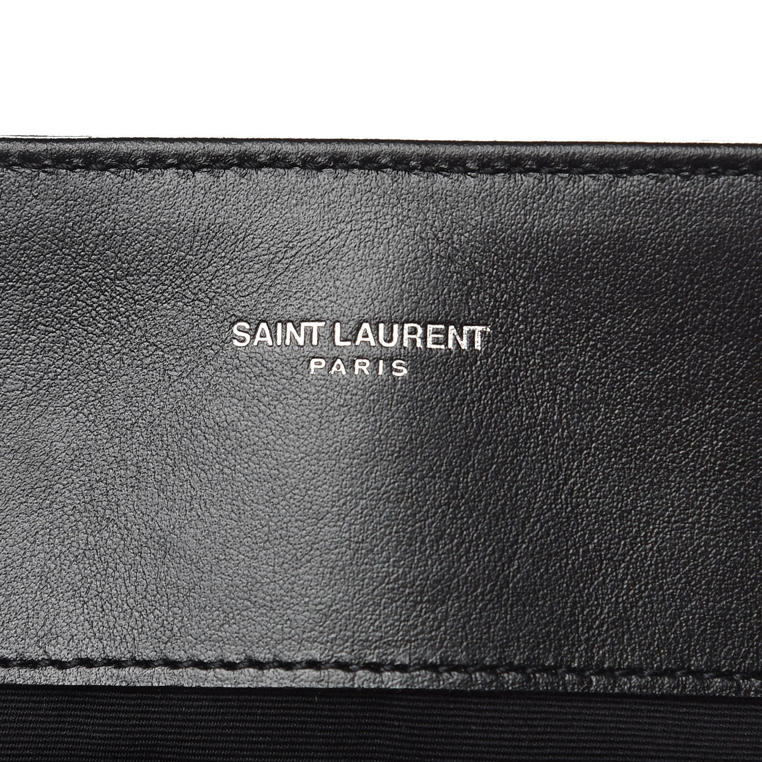 Saint Laurent Calfskin Y Quilted Monogram Large Loulou Shopper Black 7 of 10