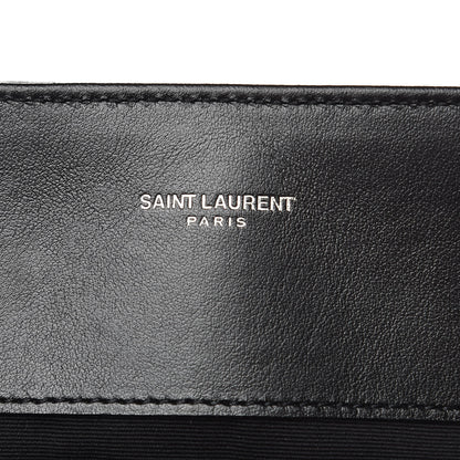 Saint Laurent Calfskin Y Quilted Monogram Large Loulou Shopper Black 7 of 10