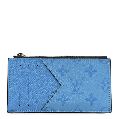 Louis Vuitton Taigarama Coin Card Holder Blue Lagoon 1 of 7