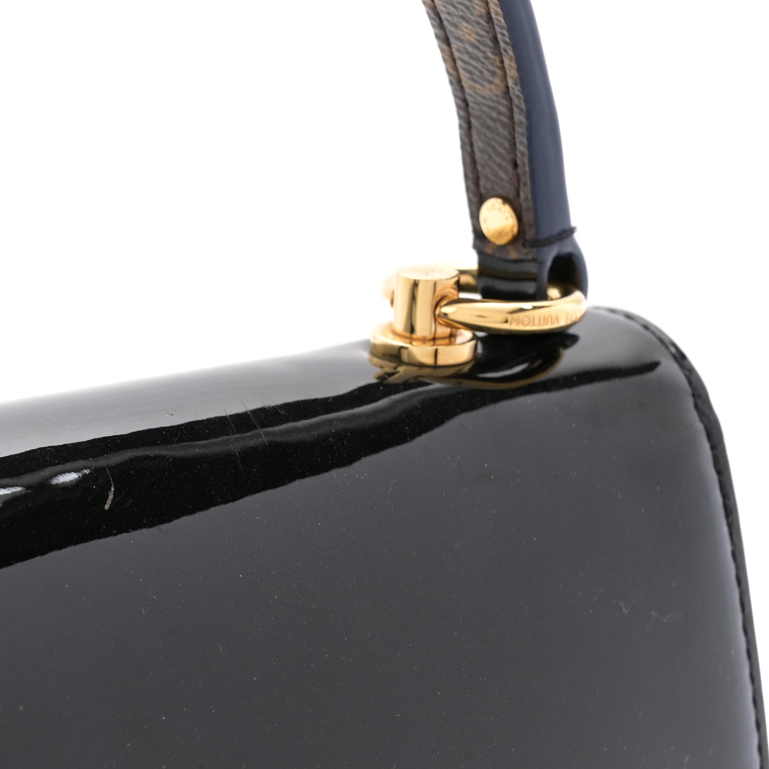 Louis Vuitton Patent Calfskin Monogram Cherrywood PM Black 10 of 10