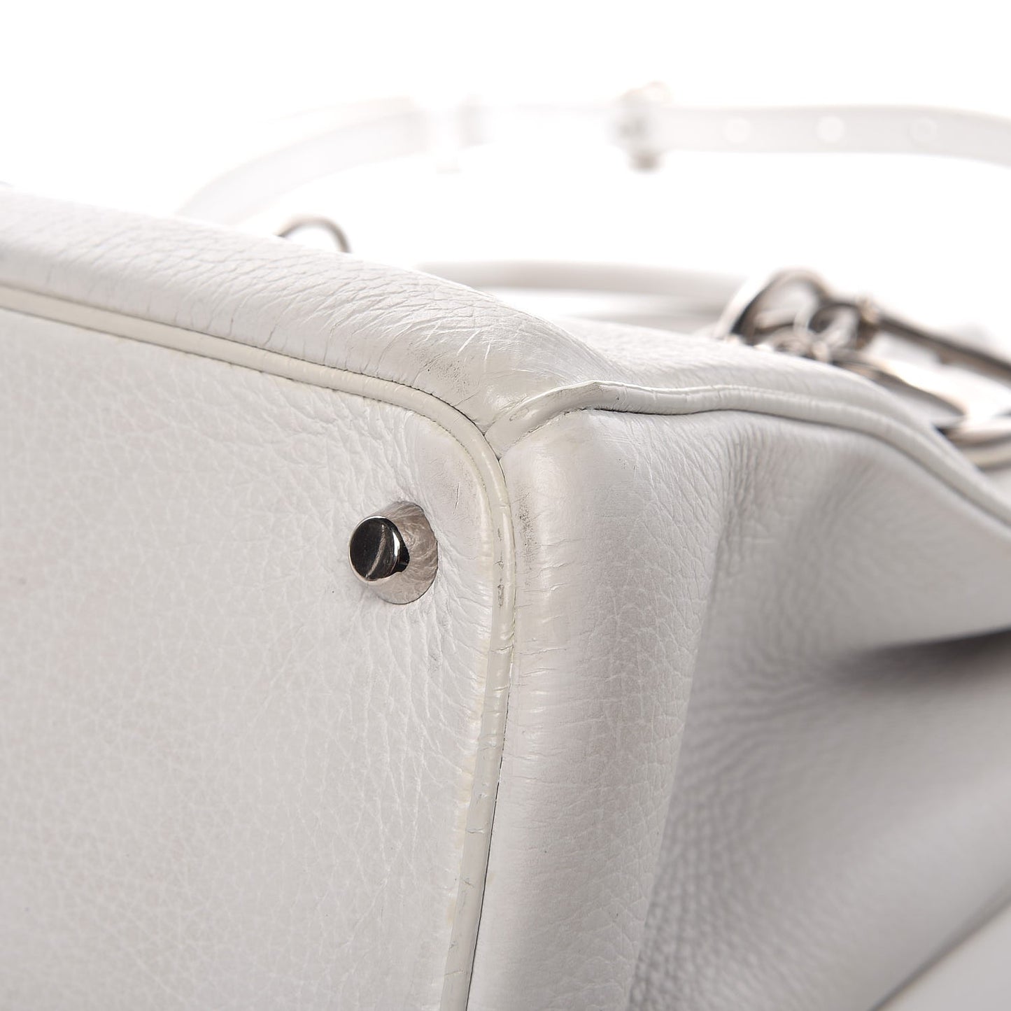 Bullcalf Printed Medium Flower Diorissimo Tote White