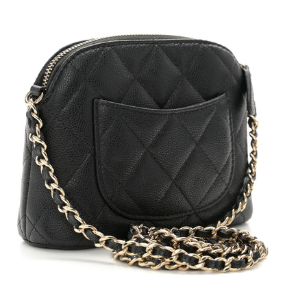 Chanel Caviar Quilted Classic Clutch with Chain Black 3 of 11