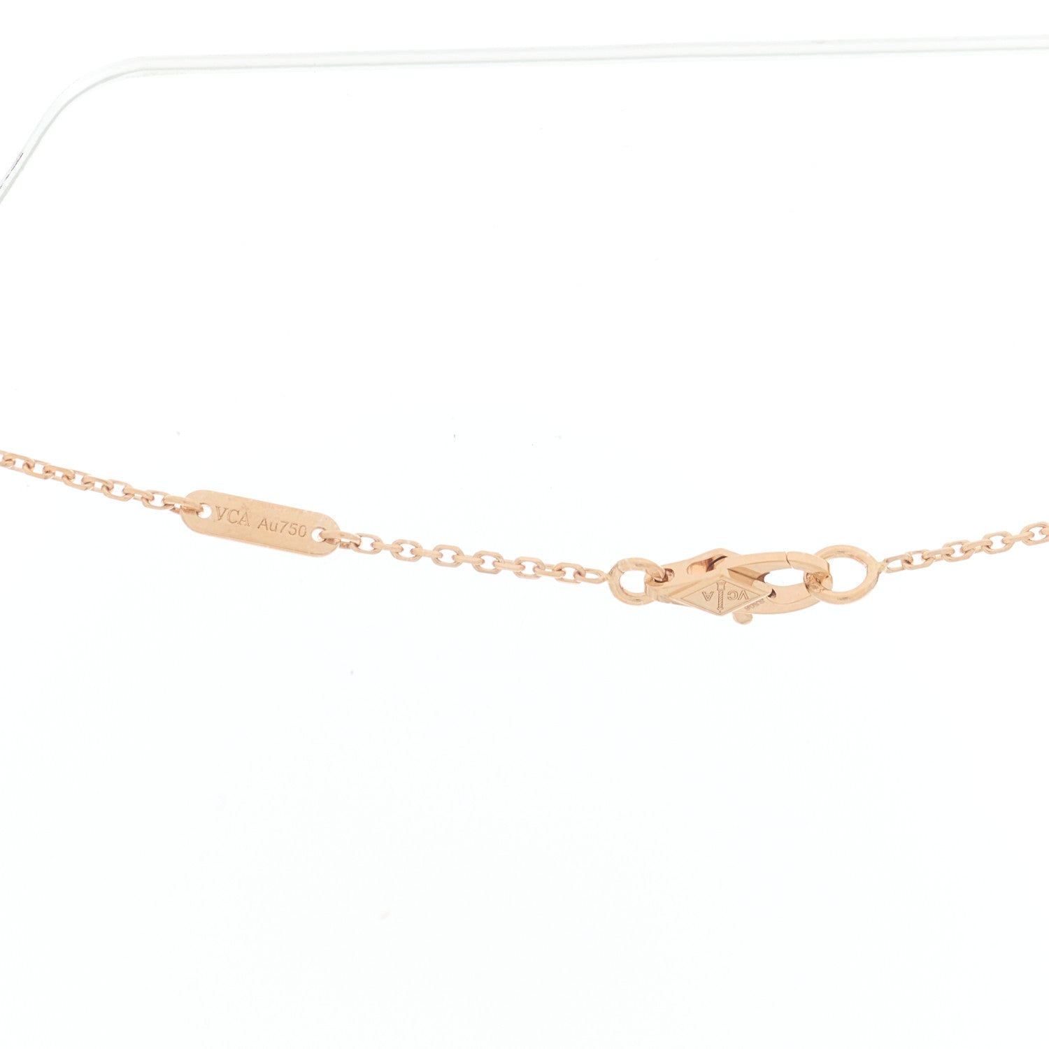 Van Cleef & Arpels 18K Rose Gold Ruby Mini Frivole Pendant Necklace 5 of 5
