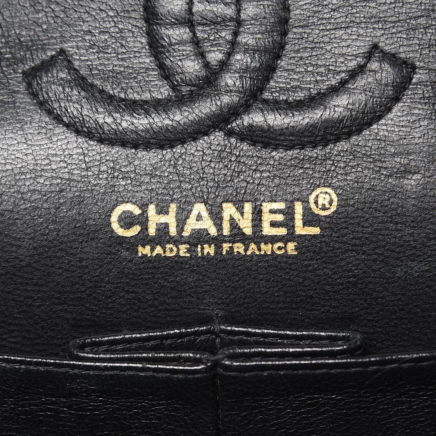 Caviar Quilted Small Double Flap Black