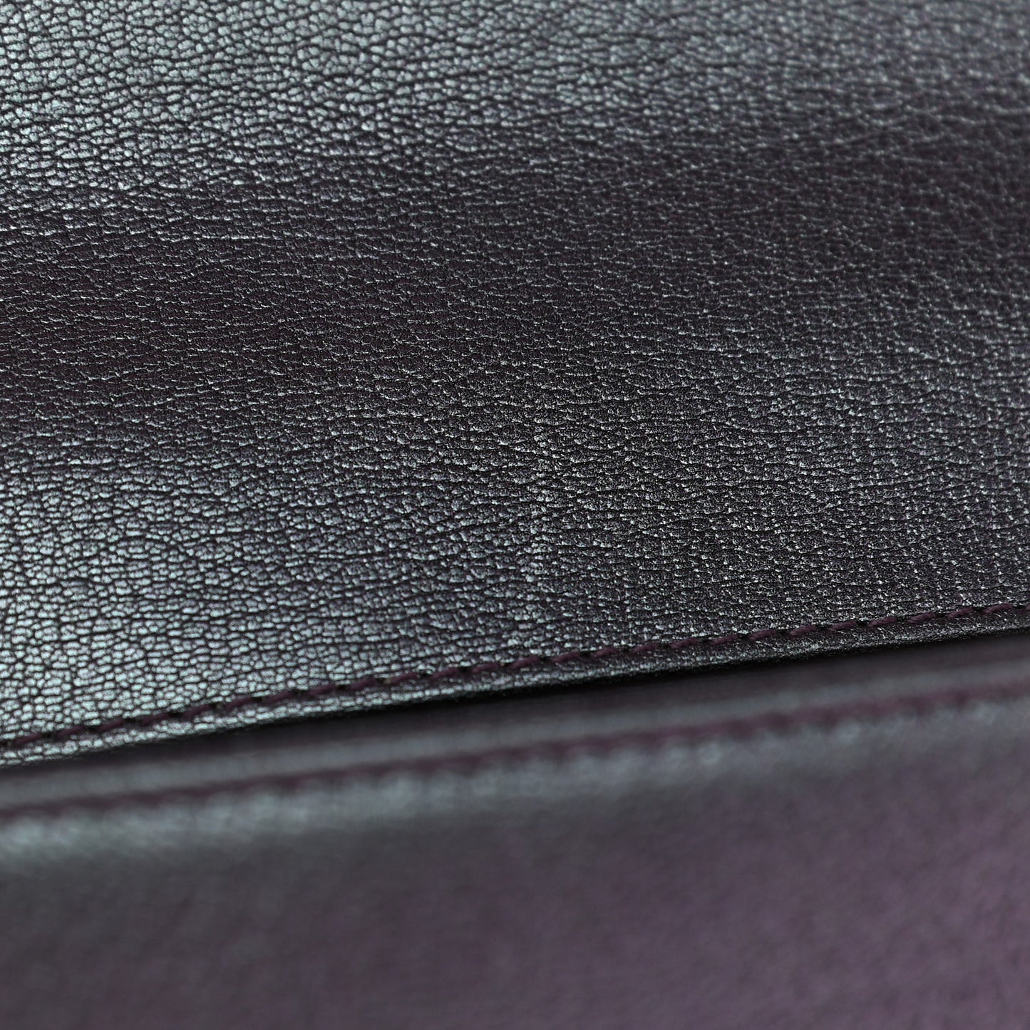 Iridescent Goatskin Quilted New Medium Boy Flap Purple